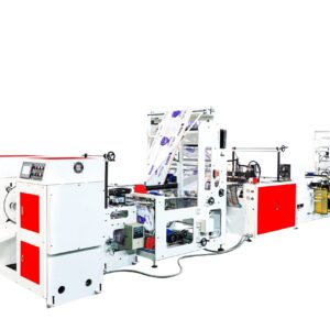 FULLY AUTOMATIC DRAW TAPE GARBAGE BAG ON ROLL MAKING MACHINE.